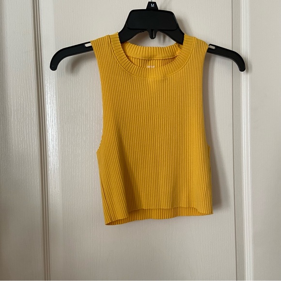 NWOT Aerie Rebel Cropped Ribbed Tank Top - Picture 2 of 10